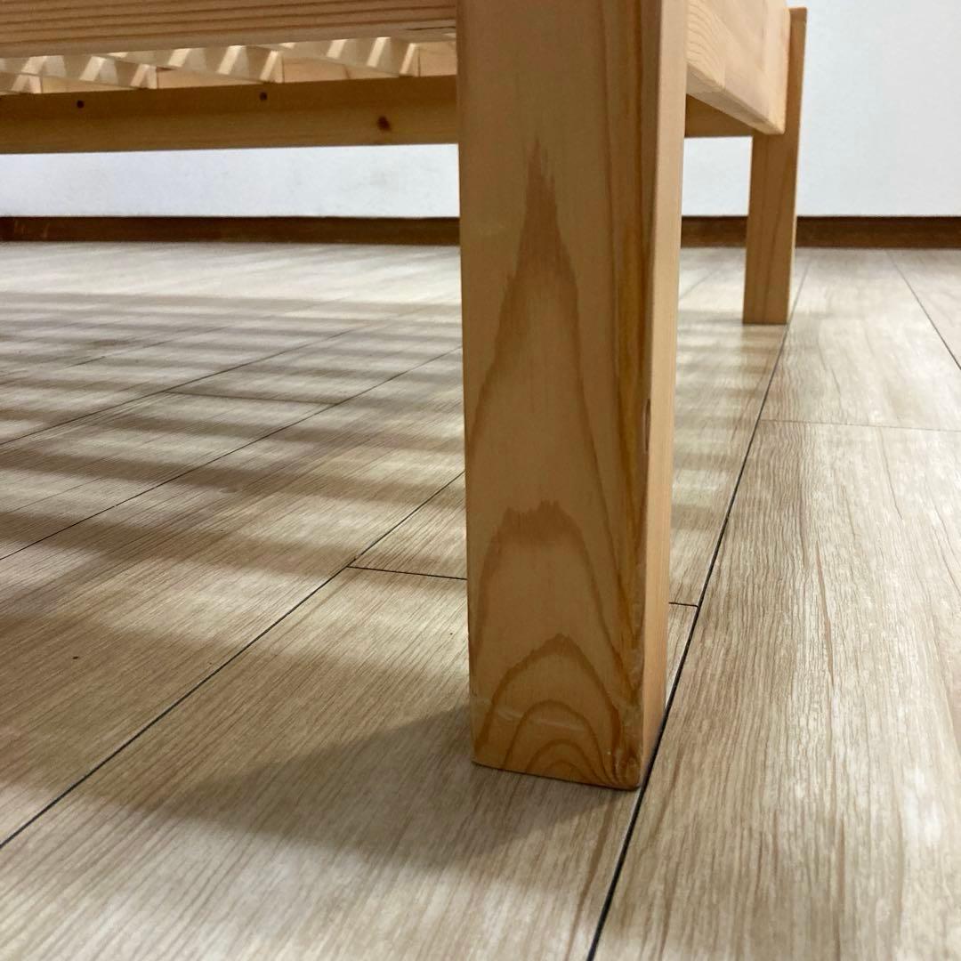 【自社配送エリア内限定販売】パっと見超美品！MUJIすのこシングルベットフレーム