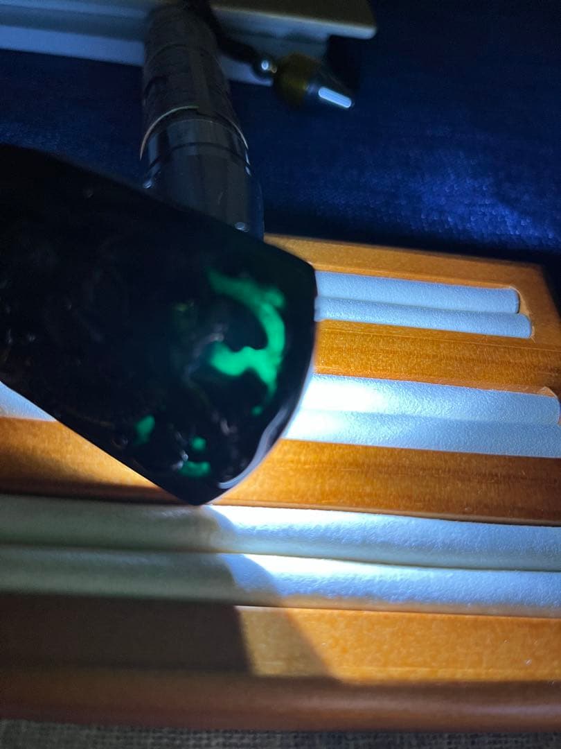 開運‼️ミャンマー産A貨黒翡翠　龍上観音様、御龍観音様ネックレス　鑑定書付き