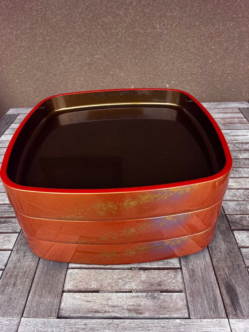 約42cm×約42cm×約7cm 寿司桶　3セット　寿司　皿　昭和レトロ