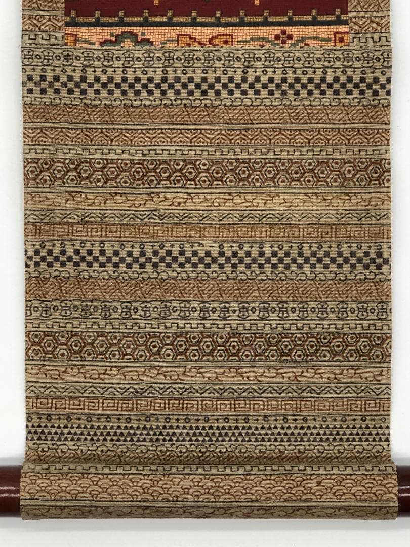 【 十返舎一九　画賛 】　　軸装　桐箱付