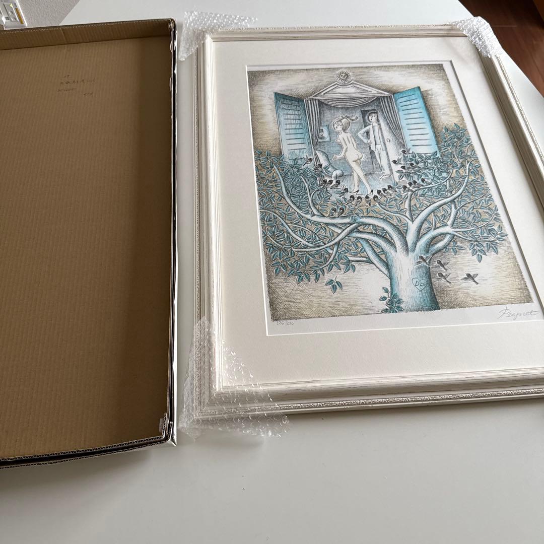 レイモン・ペイネ「みんなが見てるよ」リトグラフ