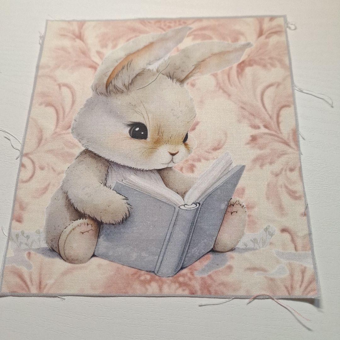 可愛いうさぎパネル生地　ハンドメイド　うさぎのみ