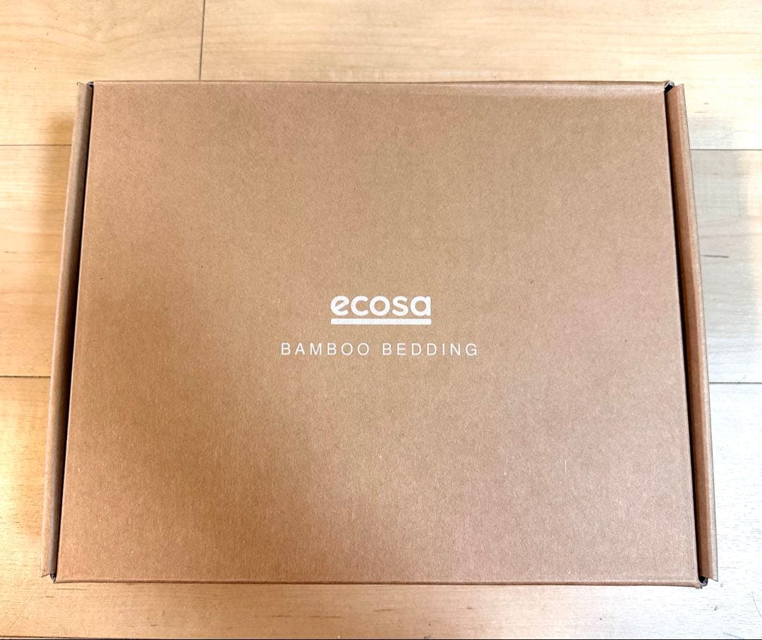 【新品未開封】Ecosaオーガニック セミダブル 高級掛け布団カバー サテン織り