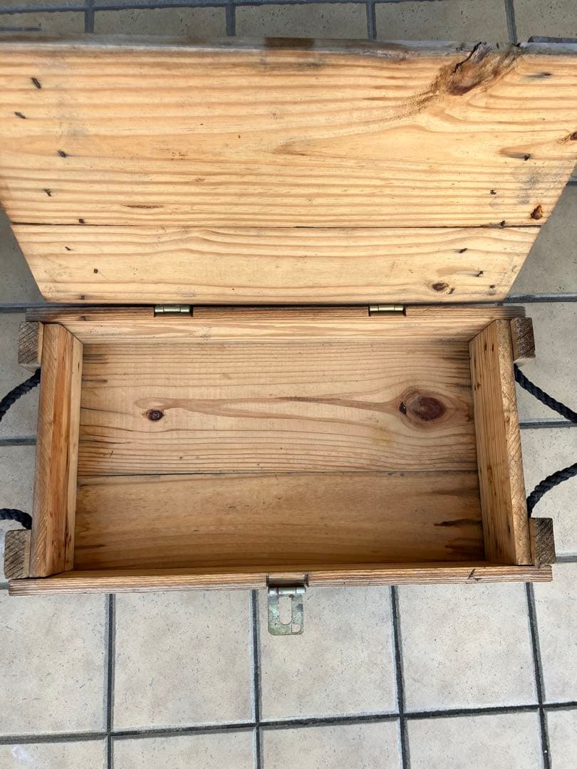 米軍実物　木製弾薬箱