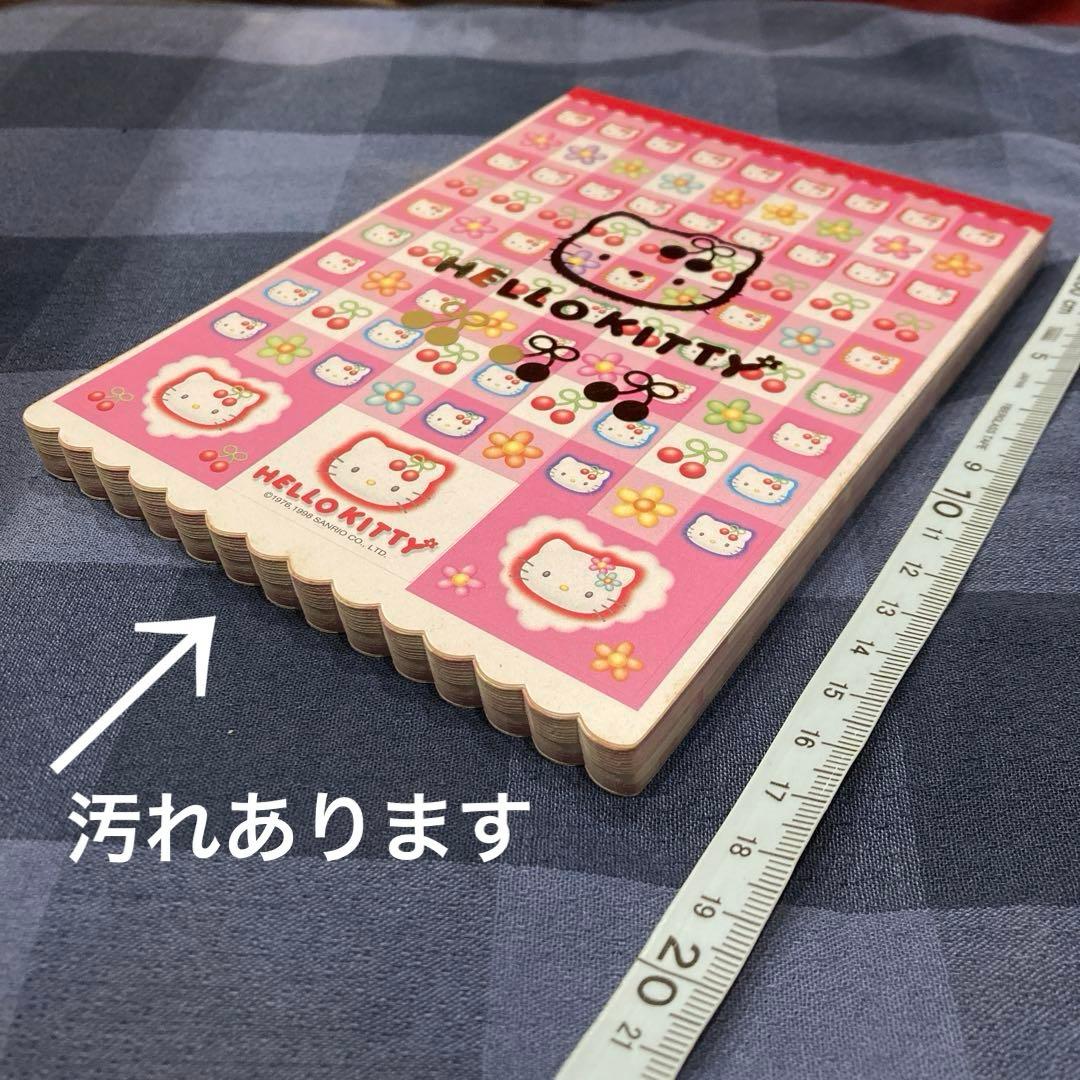 レトロ《1998年ハローキティ メモ帳》Hello Kitty♪便箋レターセット