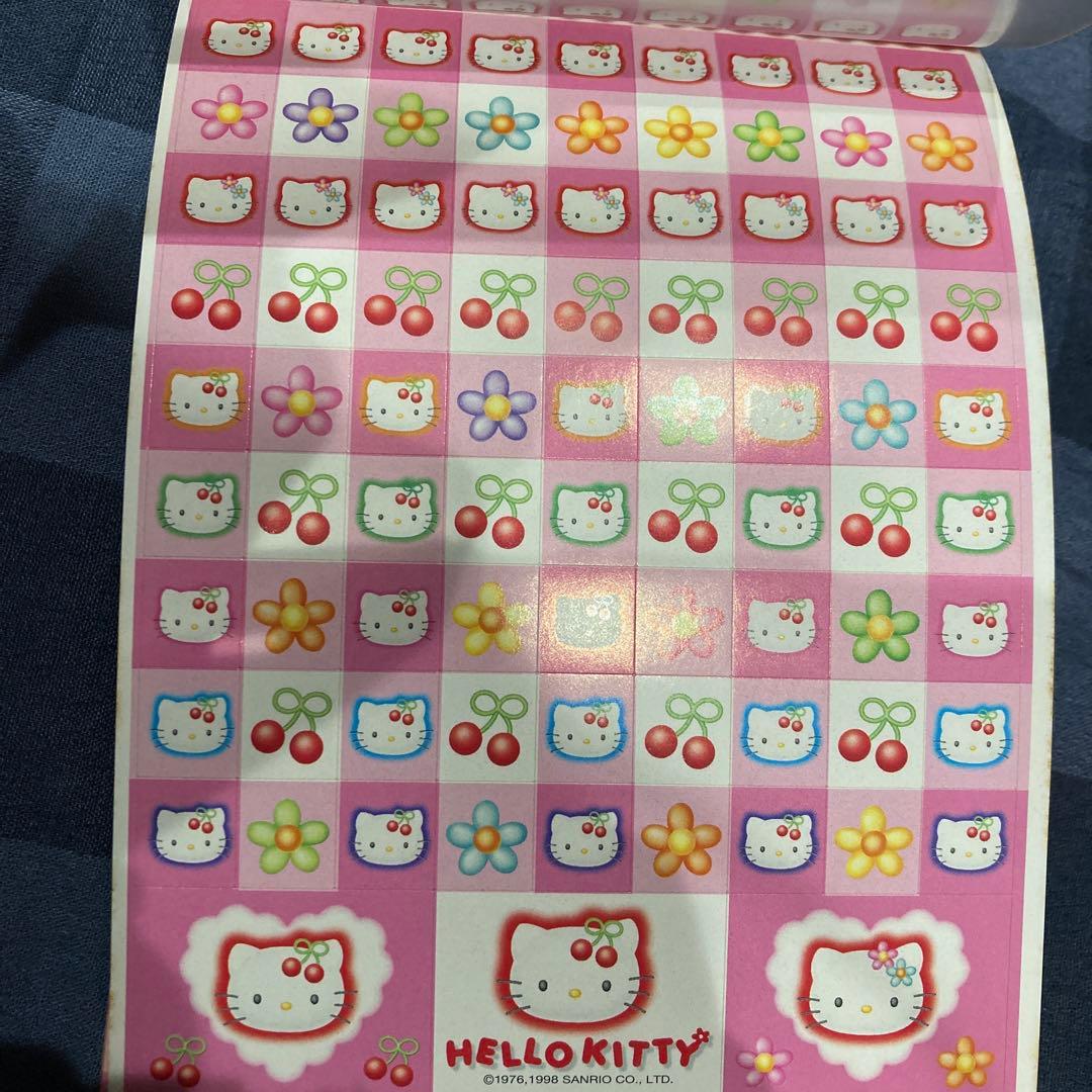 レトロ《1998年ハローキティ メモ帳》Hello Kitty♪便箋レターセット