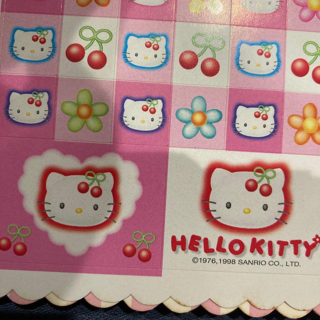 レトロ《1998年ハローキティ メモ帳》Hello Kitty♪便箋レターセット