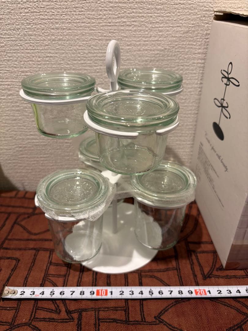 【廃盤品】WECK ウェック クローバーラック 収納ラック 調味料　保存容器