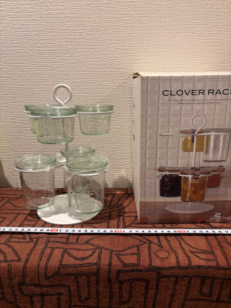 【廃盤品】WECK ウェック クローバーラック 収納ラック 調味料　保存容器