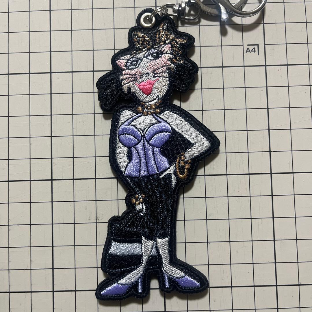 ロラライハリス刺繍データ　キーホルダー3点セット　エンブクロス生地　ハンドメイド