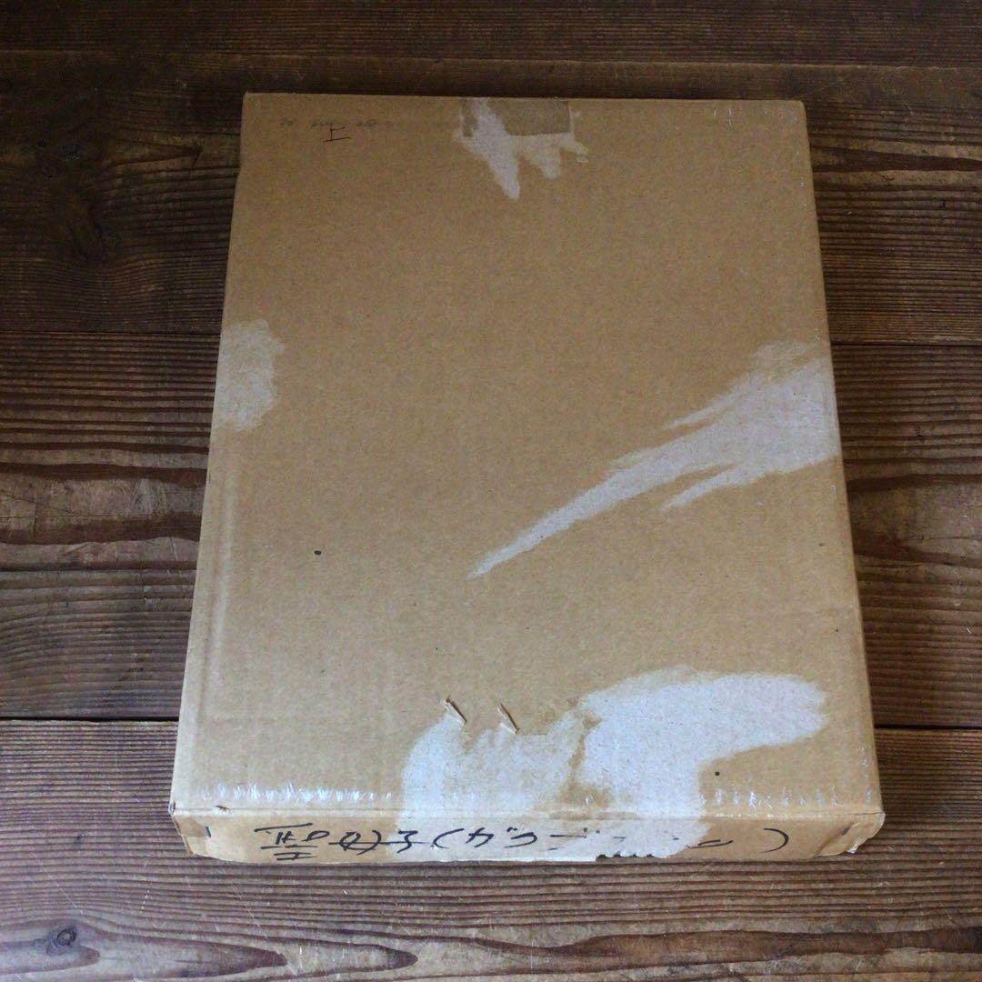 No3994 額装　聖母子　彩飾写本　金額縁　人物画　西洋　インテリア　送料無料