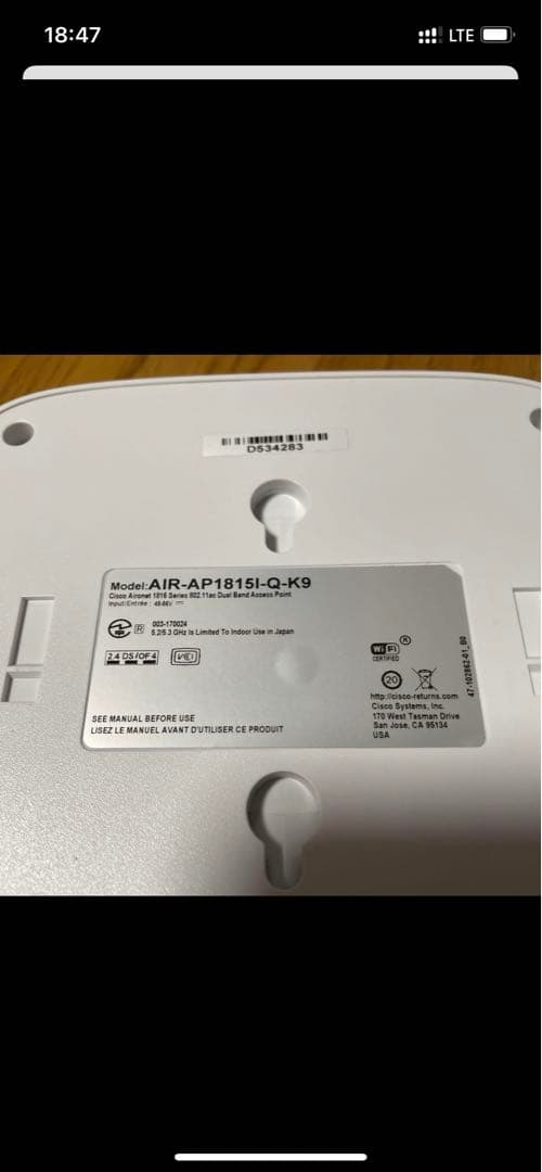 Cisco 無線LANアクセスポイント　美品　③