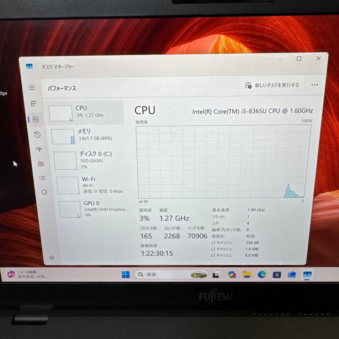 富士通Lifebook U939/Aメモリ8GB SSD128GB Corei5