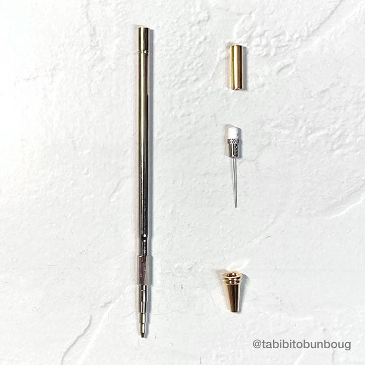 【オリジナル制作】真鍮＆メープルバーズアイ 木軸シャープペンシル（０.５mm）