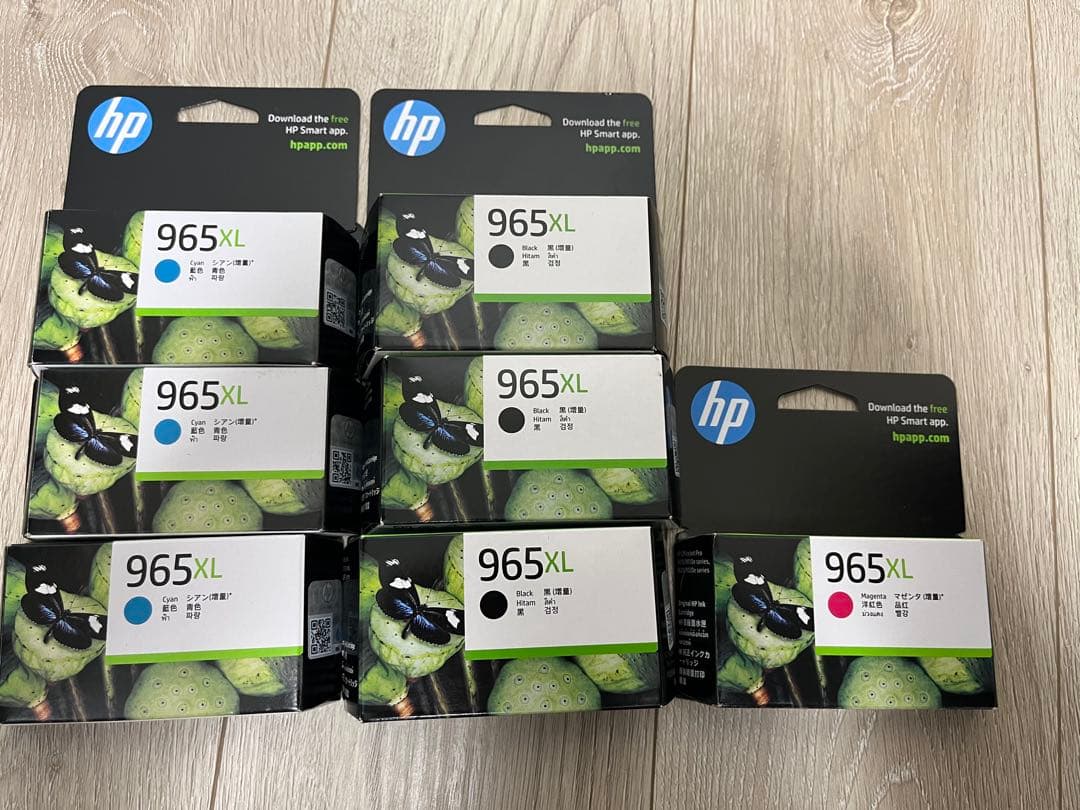 HP製純正インクカートリッジ　965XL各色(増量) 7個セット