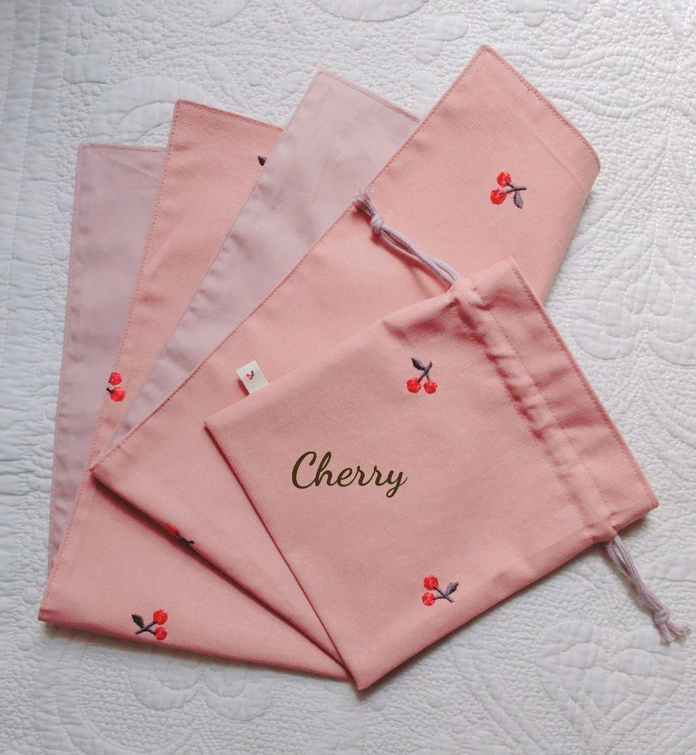 ✰入園入学お申込✰CherryCherry通園バッグ&靴袋　女の子　チェリー