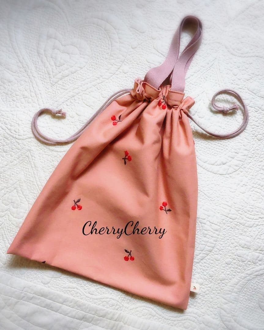 ✰入園入学お申込✰CherryCherry通園バッグ&靴袋　女の子　チェリー