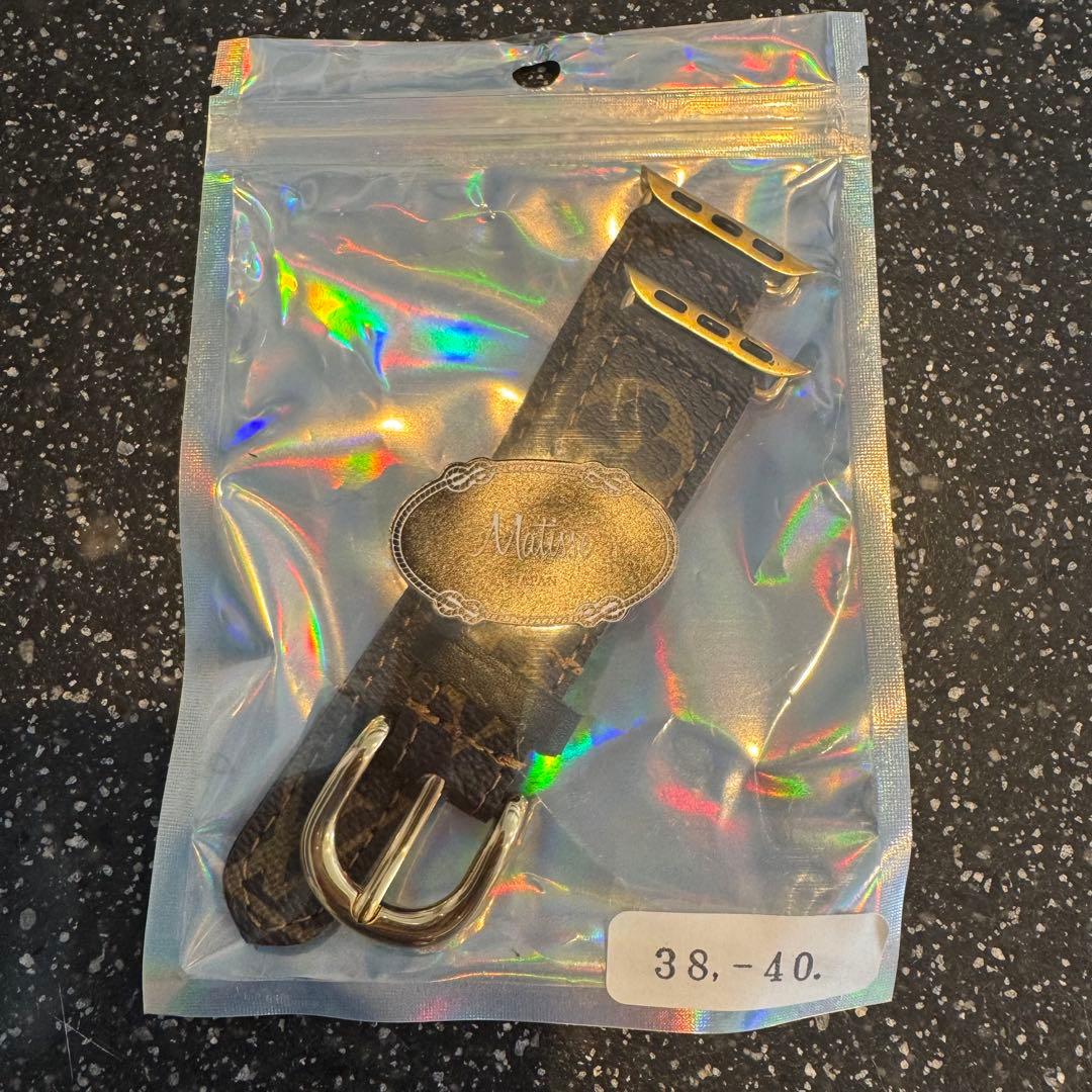 ハンドメイド LV革 Apple Watchベルト