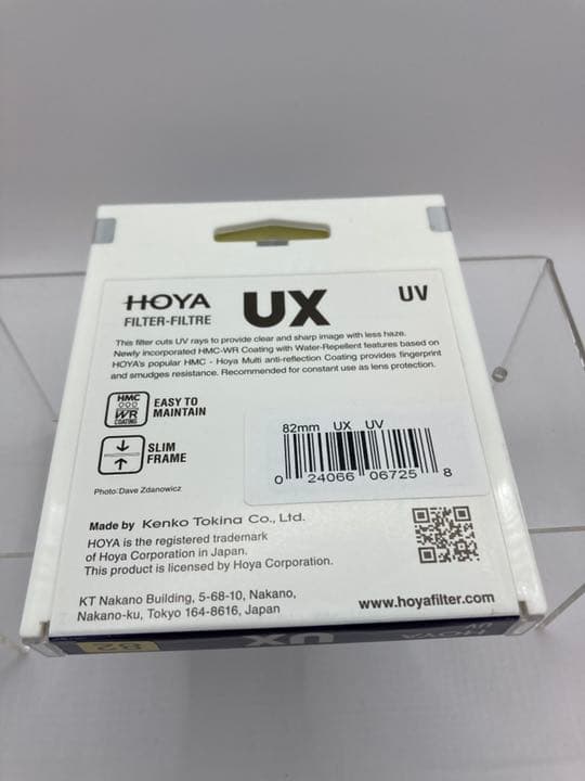 新品 HOYA UX UV Fiter 82mm HMC WRcoating