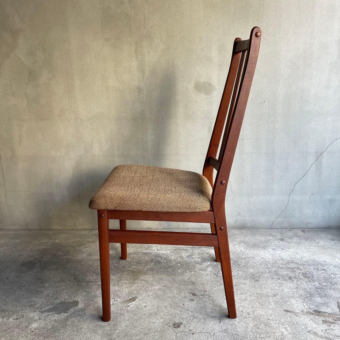 北欧デンマーク　チーク ハイバックチェア オールドヴィンテージ