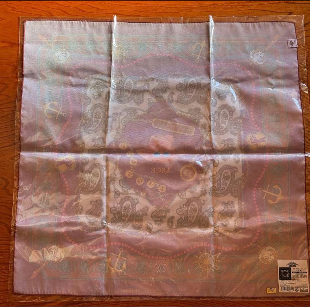 ONE PIECE エース グッズまとめ 缶バッジ スカーフ 新品