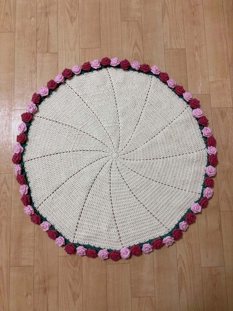 バラ　ブーケブランケット　フラワーブランケット　花束ブランケット　ピンク　赤