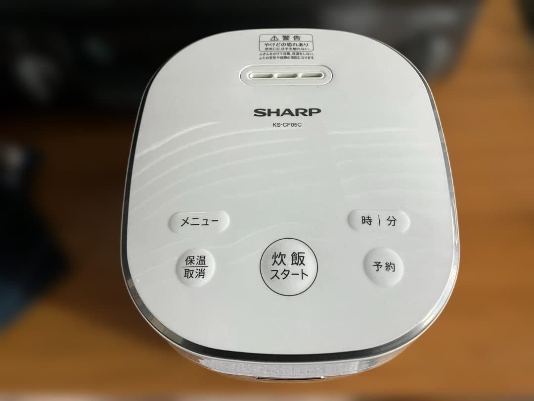 シャープ 炊飯器 3合炊き 0.54L KS-CF05C-W 2022年製
