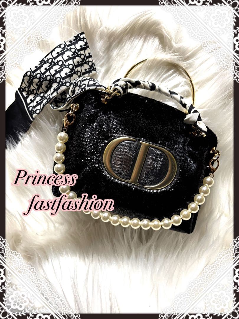 新品未使用❤️ྀིDior ハンドバッグ パール付き クリスチャンディオール