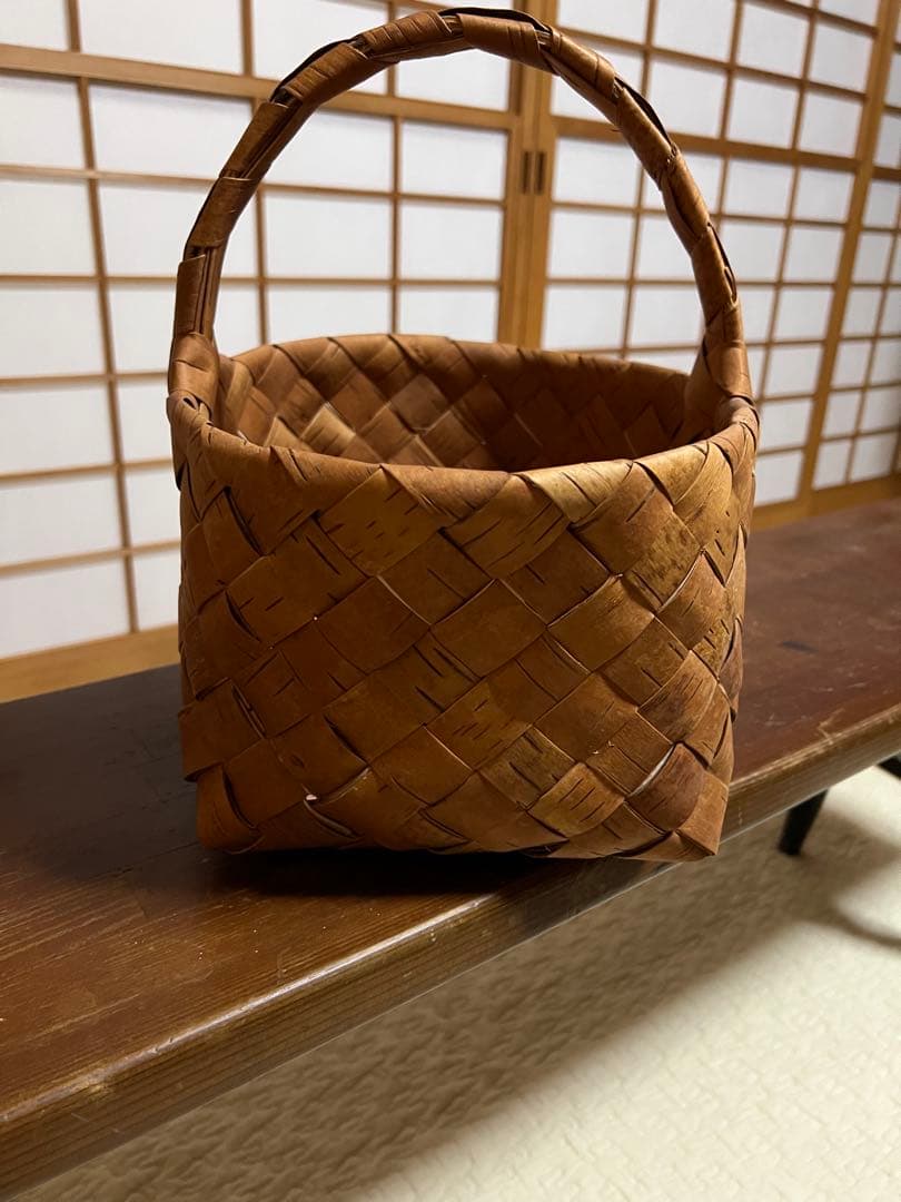 白樺　カゴ　北欧