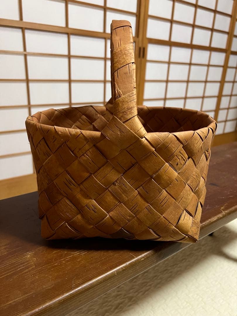 白樺　カゴ　北欧