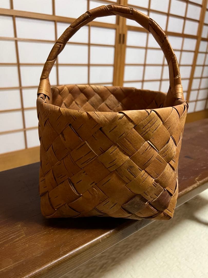 白樺　カゴ　北欧