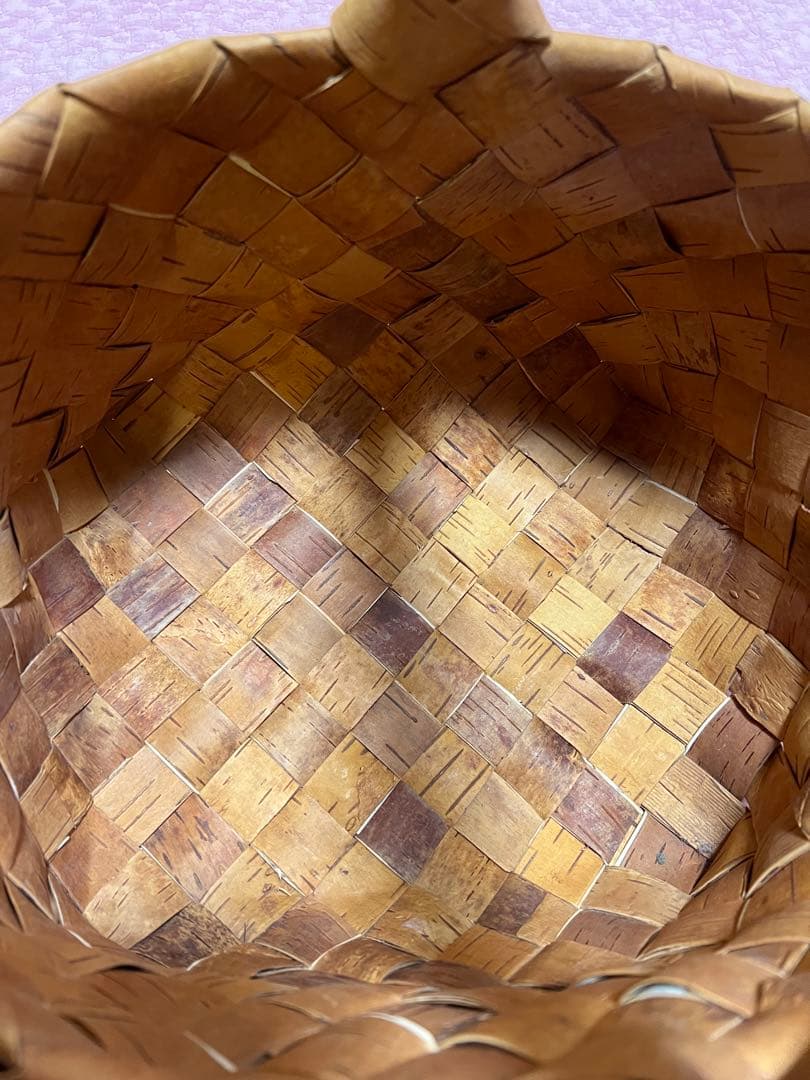 白樺　カゴ　北欧