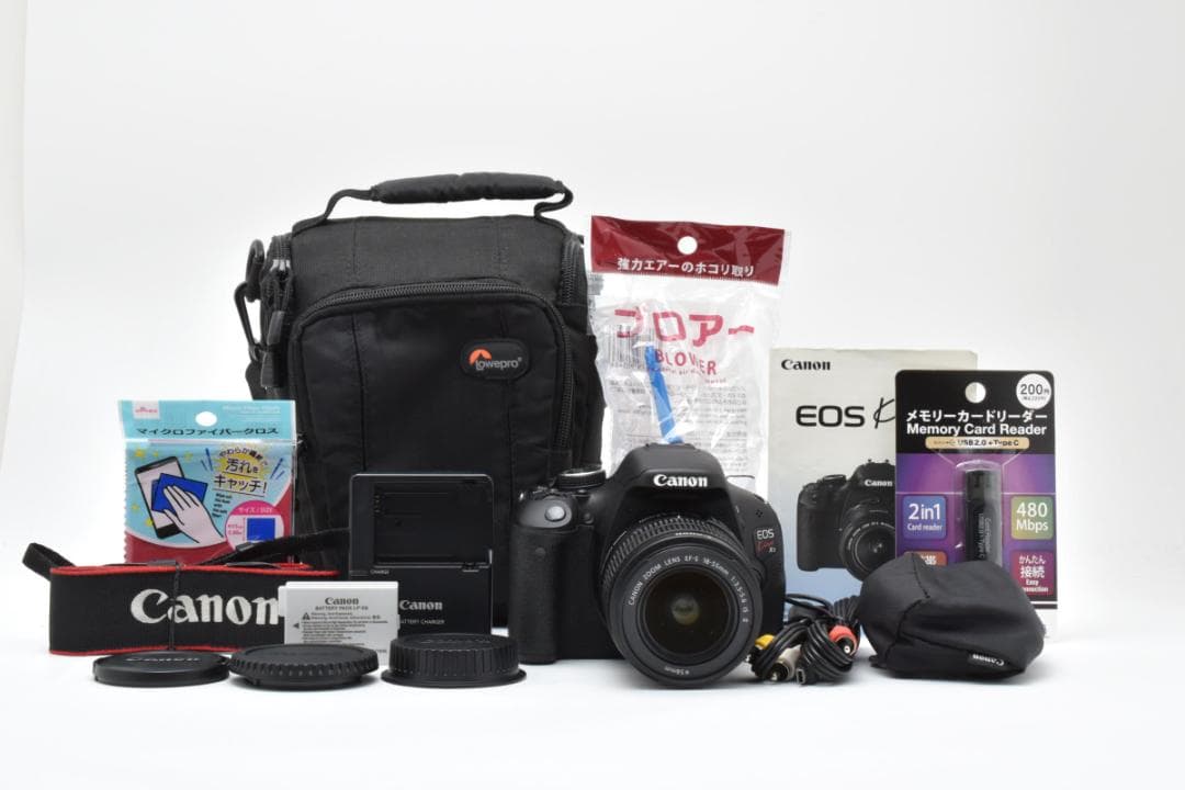 ほぼ新品 初心者向け Canon Kiss X5 バッグ付き スマホ転送 旅行