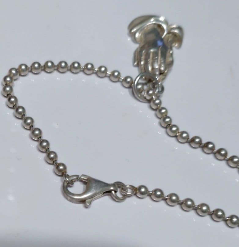 祈りの手 （ペンダントトップ) ブレスレット SV925 刻印あり