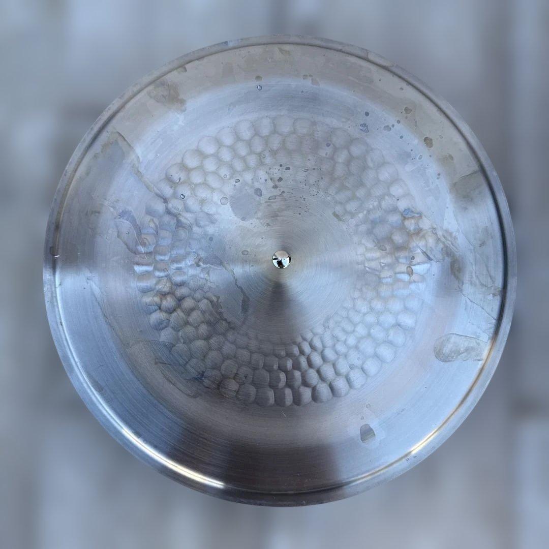 銅製　黒の金属製両手鍋　レトロ　昭和の鍋