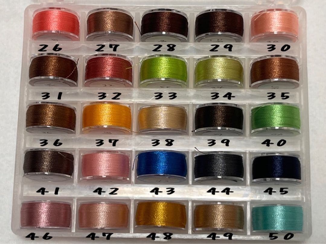 推しぬい 刺繍糸 サンプル一覧 ①