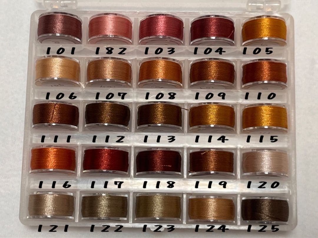 推しぬい 刺繍糸 サンプル一覧 ①