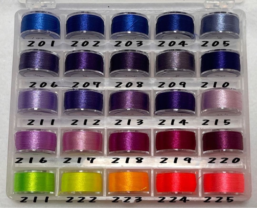 推しぬい 刺繍糸 サンプル一覧 ①