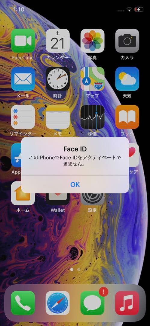 Apple iPhone XSゴールド　フェイスID不良
