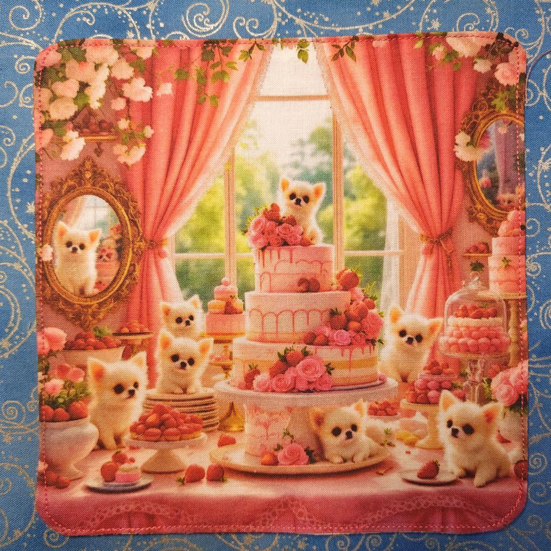 ちっちざる　ハンカチ　ワンコさん柄　20枚