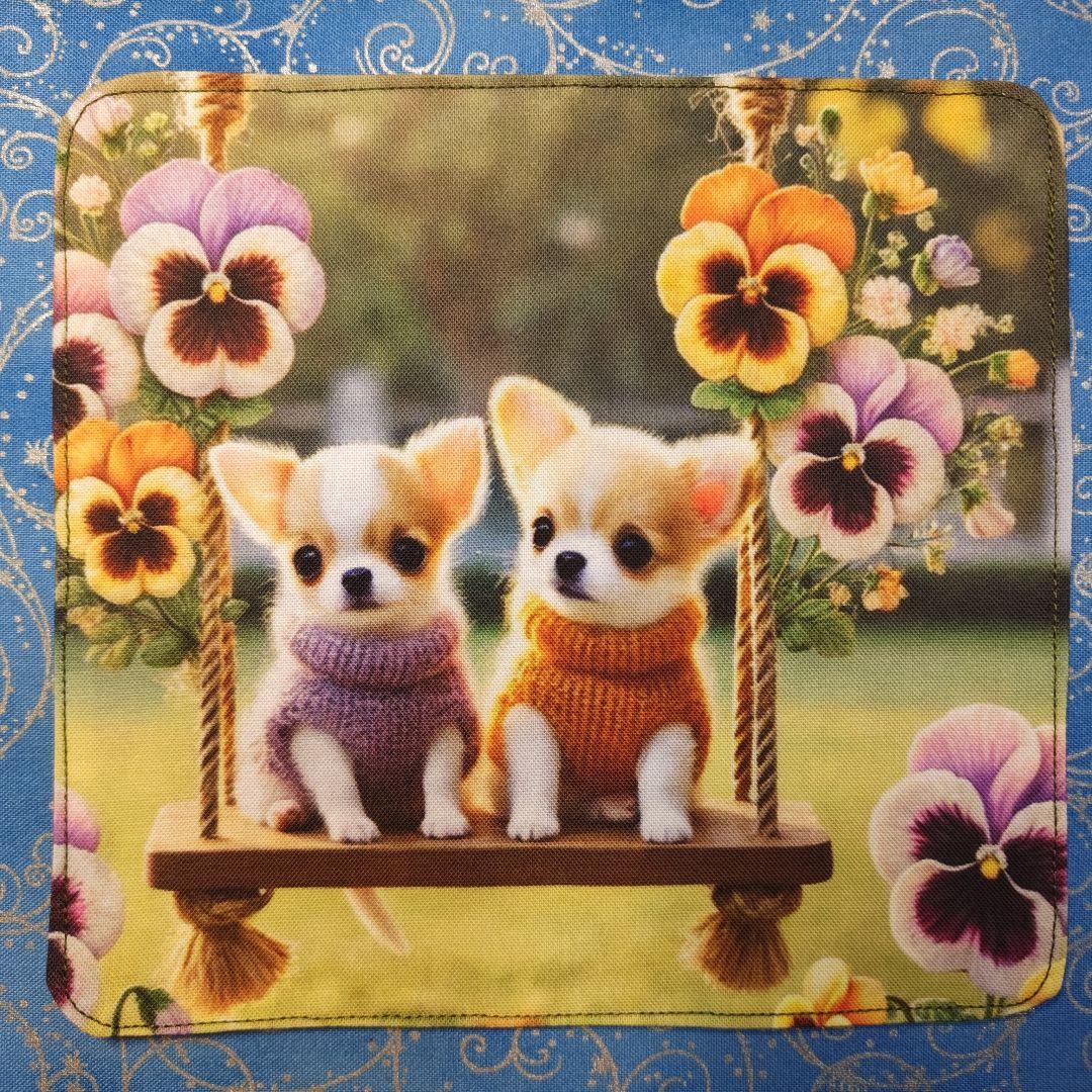 ちっちざる　ハンカチ　ワンコさん柄　20枚