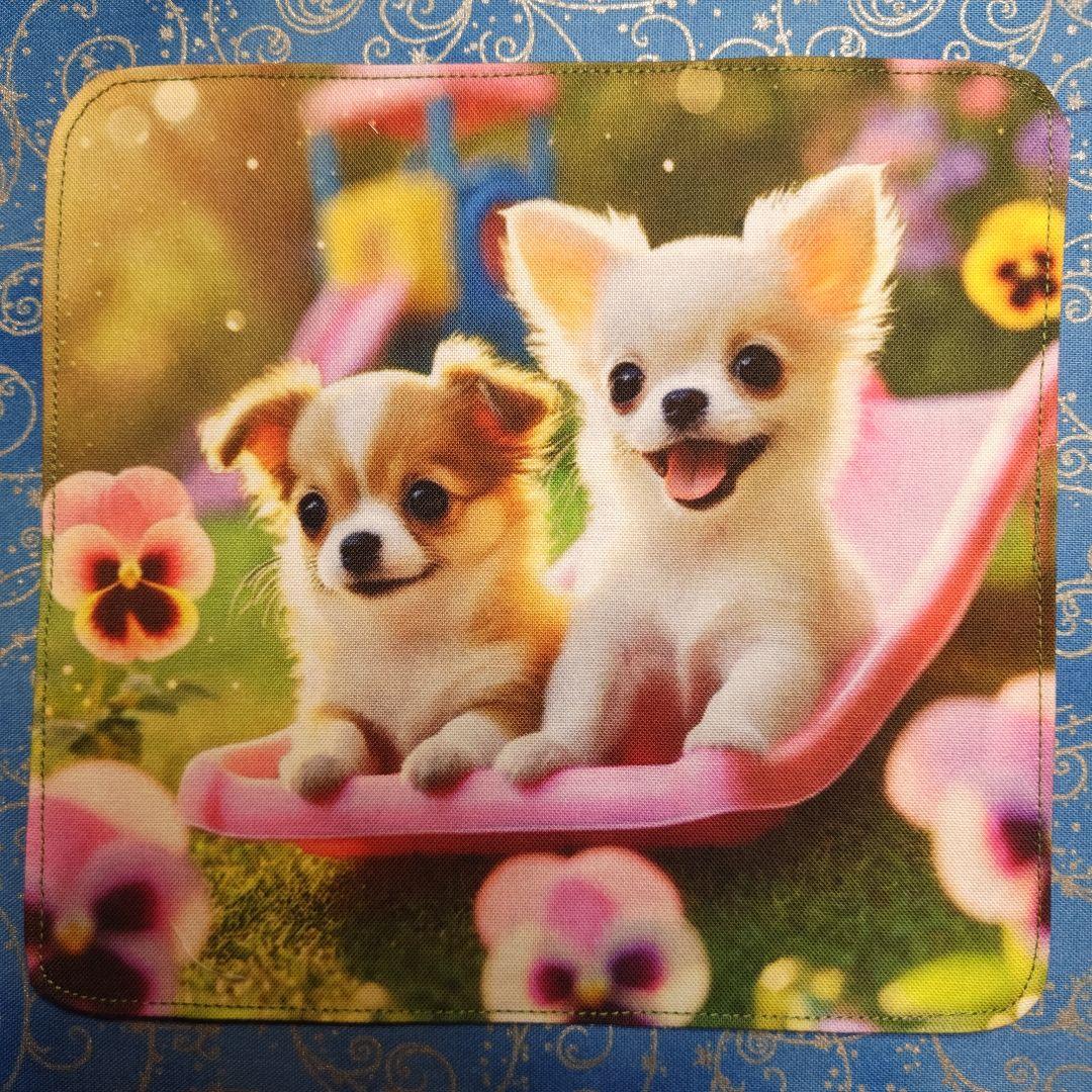 ちっちざる　ハンカチ　ワンコさん柄　20枚