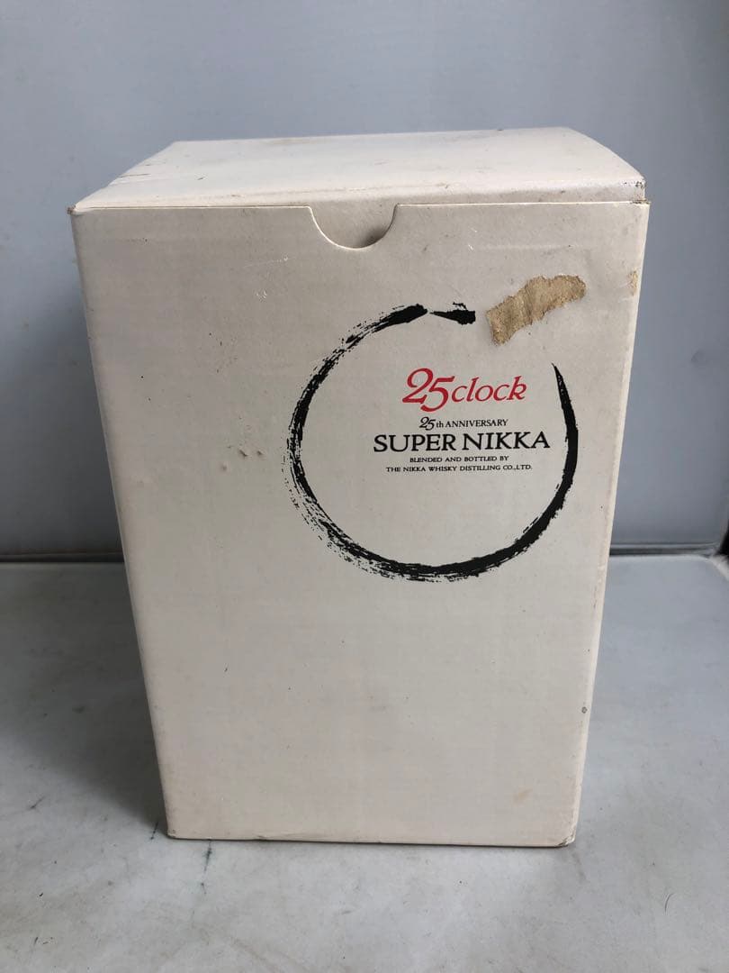 未使用SUPER NIKKAスーパーニッカ　CITIZEN置時計25周年記念品