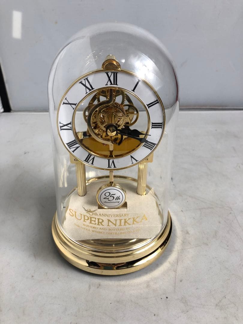未使用SUPER NIKKAスーパーニッカ　CITIZEN置時計25周年記念品