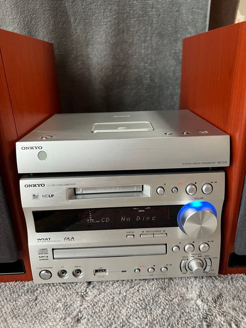 ONKYO CD・MD・カセットデッキ スピーカー付き