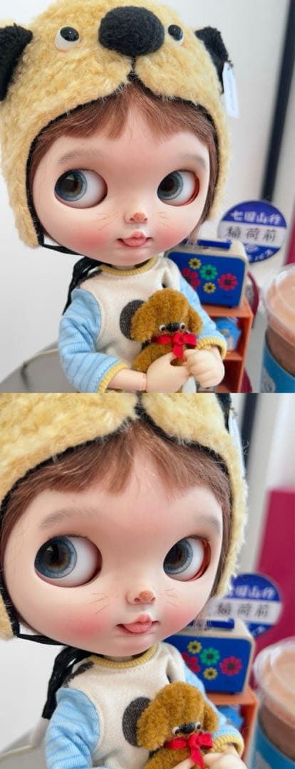 カスタムブライス 人形 海外作家様 悪戯っ子 ベロ出し 動物メイク フルセット