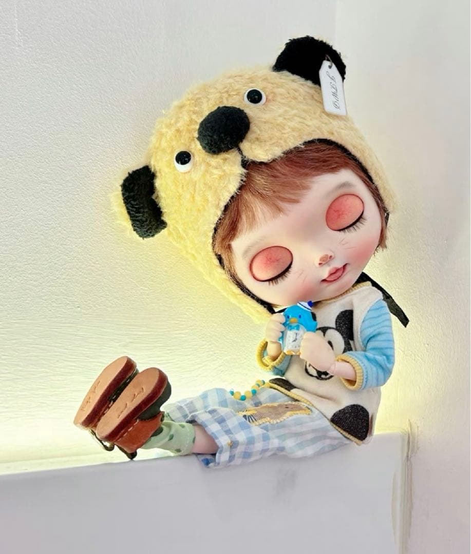 カスタムブライス 人形 海外作家様 悪戯っ子 ベロ出し 動物メイク フルセット