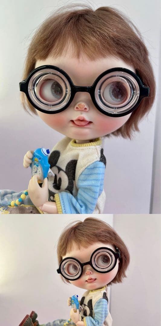 カスタムブライス 人形 海外作家様 悪戯っ子 ベロ出し 動物メイク フルセット