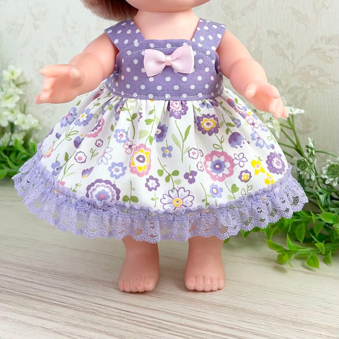 着せやすい❣️ 428 ボタニカルフラワー　メルちゃん　服　ソラン　レミンちゃん