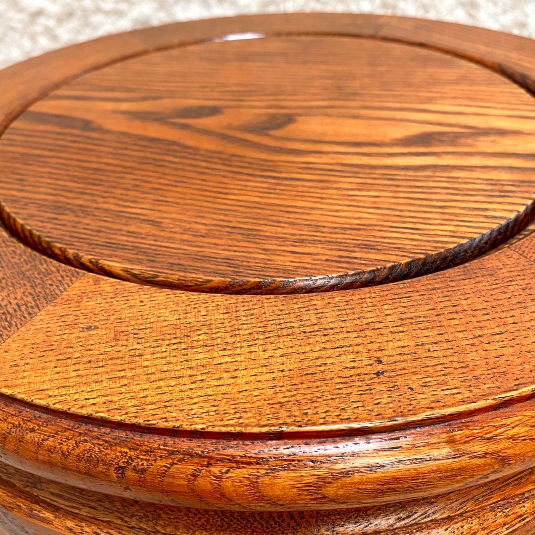 李朝家具✨丸型スツール 小物入れ テーブル アンティーク レトロ 椅子 チェアー